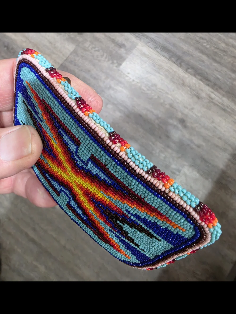 Native American Beaded Belt Buckle